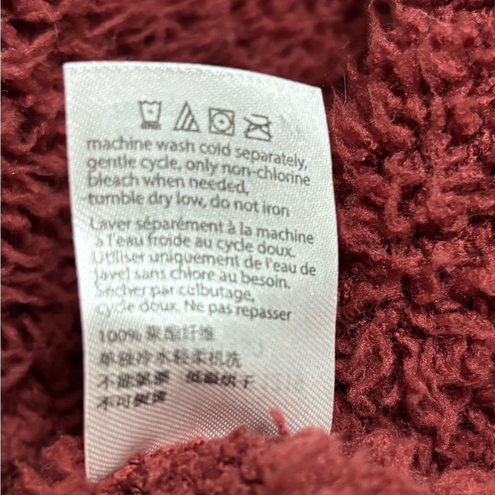 Barefoot Dreams Burgundy Cowl Neck Sweater - Picture 5 of 7